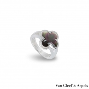 Van Cleef & Arpels White Gold Pure Alhambra Ring Van Cleef & Arpels White Gold Pure Alhambra Ring